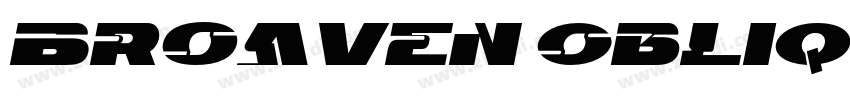 Broaven Oblique字体转换